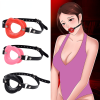 Sex Slave Silicone Lips O Ring Open Mouth Gag Oral Fetish Bdsm Bondage Restraints Erotic Toy Sex Toy for Couples Women Sex Shop - Rose