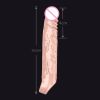 Sex Toys For Men Penis Sleeve Penise Enlargement Extender Condoms Small Cock Increase Extension Nozzles Goods For Adults - flesh color-S