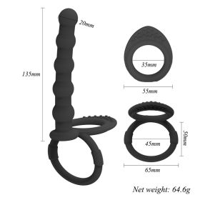 Double Penetration Penis Strapon Dildo Sex Toys For Women Man Strap On Penis Anal Beads Plug Adult - 1