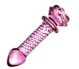 Flower Crystal Glass Anal Plug Masturbation Sex Toys For Women Men Butt Plug Adult Products Pink Prostate Massager Anal Sex Toys - 1