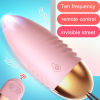 Mini Bullet Vibrator 10Speed Vibrating Eggs Female Vaginal Tight Exercise Smart Love Ball of Jump eggs Clitoris Stimulator - Pink