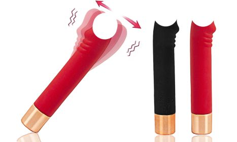 Realistic Dildo Vibrator Clitoris G Spot Anal Stimulator with 7 Powerful Modes - Red