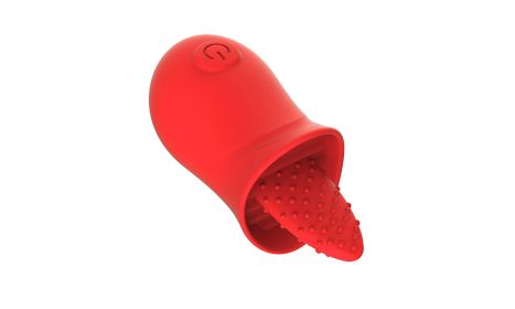 Powerful 10 Speeds Clit Licking Massager Tongue G spot Vibrator Sex Toy - Red