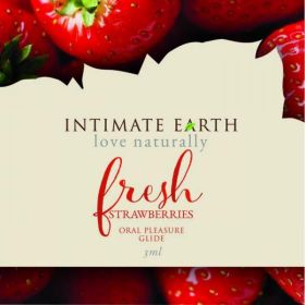 Intimate Earth Strawberry Flavored Glide Foil Pack .10oz - IE042F