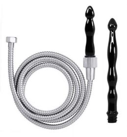 Cloud 9 Fresh + Deluxe Anal Enema Premium Shower Kit W/ 2 Tips &amp; 6 Ft Stainless Steel - WTC112CP