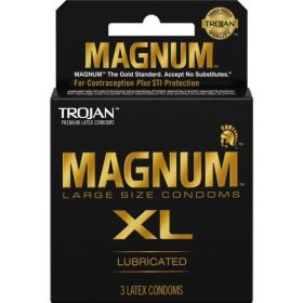 Trojan Magnum XL 3 Pack Latex Condoms - T02015