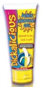 Dickalicious Penis Arousal Gel Banana 2oz - TCN-6596-26