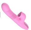 3 In 1 Clitoral Sucking Rabbit G Spot Vibrator Anal Triple Curve Waterproof Dildo Vibrator For Her - pink