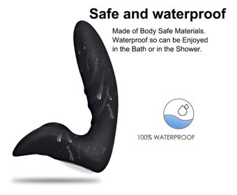 Hot Sale Electric Silicone Male Dildo G-Spot Anal Vibrator Prostate Massager Vibrator Gay Anal Plug Vibration - black