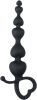 Anal Chain with Pull Ring - 18.5 cm / 3.35 inch / 7.28 inch - - Black Anal Beads - For him and her - black