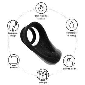 Penis Ring with Teasing Tail Stretchy Ring for Penis Stimulation;  Penis Trainer Sex Ring for Men Harder Longer Stronger Sexual Pleasure Enhance;  Adu