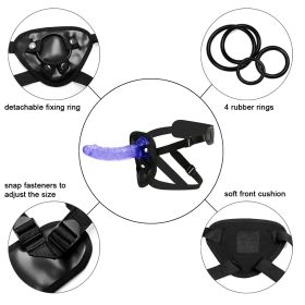 Dildos Strap-on Pegging Strap on Harness for Couples Realistic Dillos with Suction Cup Ultra Soft for Women Men Beginner Couples 6 inch Soft Wand Mode