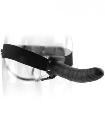 Fetish Fantasy 8 inches Hollow Strap On Black - PD336023