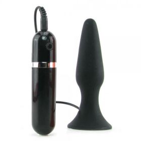 My First Silicone Surge Vibrating Butt Plug 5 Inch - Black - NW23592