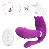 Adult Toy for Women Pleasure Licking Wearable Vibrator Smooth Flexible Silicone Wireless Remote Control Vibrating USB Rechargeable Massager for Woman