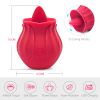 CR-Niannujiao tongue licking sucking vibrator rose red - rose red