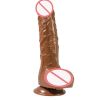 Adult Sex Toys Wireless Remote Control Charging, Swinging,  Dildo Vibrator Machine,Telescopic Heating - Coffe