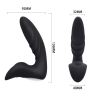 Hot Sale Electric Silicone Male Dildo G-Spot Anal Vibrator Prostate Massager Vibrator Gay Anal Plug Vibration - black