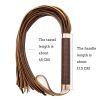 Bondage Flogger Flirting PU Leather Whip Bdsm Spanking Flogger Tassel Bondage Restraints Sex Toys For Couples Woman Adult Games - Golden