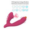 Vagina Sucking Vibrator 10 Speed Oral Sex Suction G Spot Clitoris Vacuum Stimulator Female Masturbation Erotic Sex Toy For Women - Rose