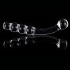 Double Crystal Purple Pyrex Glass Dildo Artificial Penis Granule Spiral G Spot Simulator Adult Sex Toys for Woman Masturbator - 1