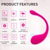 Adults' sex toys;  egg skipping APP;  remote egg skipping;  invisible and wearable masturbator - Pink