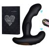 Flexible 12-Mode Vibe Prostate Massager Anal Vibrator G-Spot Stimulation - Black