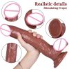 Adult Sex Toys Wireless Remote Control Charging, Swinging,  Dildo Vibrator Machine,Telescopic Heating - Coffe