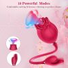 Rose Vibrator for Women, G Spot Clitoral Stimulator Massager for Couples - Rose