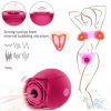 Rose Sex Toy for Women-Sucking Sex Stimulator for Women , G Spot Dildo Vibrator for Clitoral Nipple Stimulation - Rose