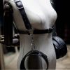 Thigh Restraint Straps Sling Leg Spreader Open Restraint Belt Bondage Harness with Wrist Cuffs BDSM Sex Position Aid Adult Toys - 1