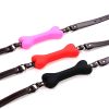 Soft Safety Silicone Open Mouth Gag bdsm dog Bondage Restraints Sex Toys for Women Slave Gag Sex Products sm sextoy - Pink