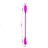 Dual Vibrator Double Head Jump Dildo Vibrator Plug clitoral massager;  a cock-ring;  a G-spot stimulator;  for couples - pink