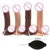 Ejaculating Realistic Spray Water Penis with Suction Cup for Women Big Dick Dildo Vagina Massager Masturbation Lesbain Sex Toy - L - Beige