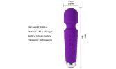 10 Frequency Magic Wand Powerful Vibrator Clitoris Simulator Vibrating Dildo - Purple