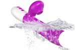 3-in-1 G-spot Thrust Rotation Vibrator with 7 Sucking Modes Sex toy - Purple