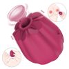 Sucking Rose Vibrating Stick Sexy Tongue Licking Rose Sucker Vibrating Stick Female Masturbation Device - Red