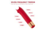 Realistic Dildo Vibrator Clitoris G Spot Anal Stimulator with 7 Powerful Modes - Red