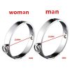 SM Metal Stainless Steel Neck Collar BDSM Sexy Leash Ring Chain Slave Bondage Toys Role Play Erotic Sex Toys For Women Men - W