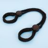 Adjustable Rope Handcuffs Fetish Hand Shackles Bdsm Binding Toys Sex Sm Restraints Exotic Sexy Bondage Slave Cuffs Adult Game - black