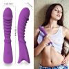 Female vibrator masturbator AV thread charging vibrator female sex products - Purple