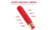 Spiral G Spot Vibrator Powerful Clitoris Stimulate Vibration with 7 frequencys - Red