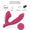 Vagina Sucking Vibrator 10 Speed Oral Sex Suction G Spot Clitoris Vacuum Stimulator Female Masturbation Erotic Sex Toy For Women - Rose