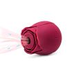 Mini Flower Women USB Charging G Spot Stimulator Quiet Vibrating Waterproof Electric Rose Vibrate Massaging Simulator for Pleasure, Tshirt - red