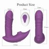 Wearable Thrusting Vibrator Clit Sucking Dildo G-Spot Massager Sex Toy LGBT Friendly - Purple