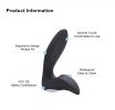 Hot Sale Electric Silicone Male Dildo G-Spot Anal Vibrator Prostate Massager Vibrator Gay Anal Plug Vibration - black