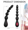 10 Modes Vibration Anal Vibration Machine Super Soft Silicone Product Used in Bedroom; Bathroom; Park; Party; 9 vibration modes - Black