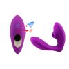 10 Levels Dual Motors Clitoral Sucking & G-spot Dildo Vibrator - Purple