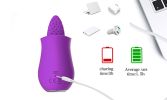 Powerful 10 Speeds Clit Licking Massager Tongue G spot Vibrator Sex Toy - Purple